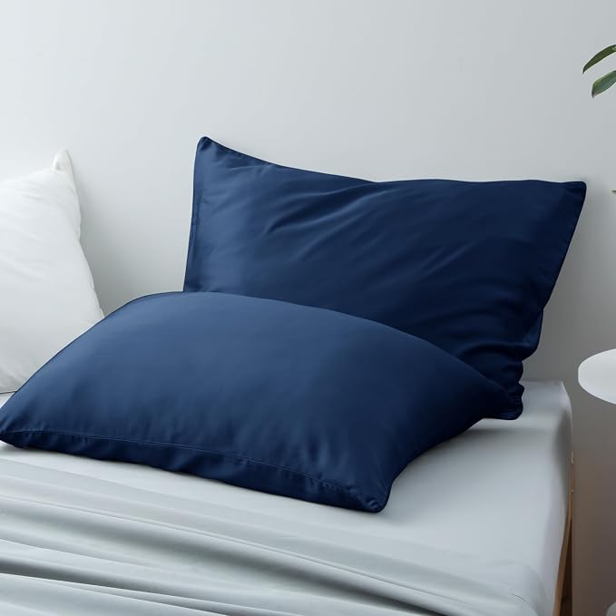 Bamboo Viscose Zippered Pillow Cases Standard Size Set of 2, 400 Thread Count - Image 3