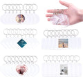 Swpeet 40Pcs Pendant Picture Frame Keyrings, Make Your Own Keyring Kit by Swpeet