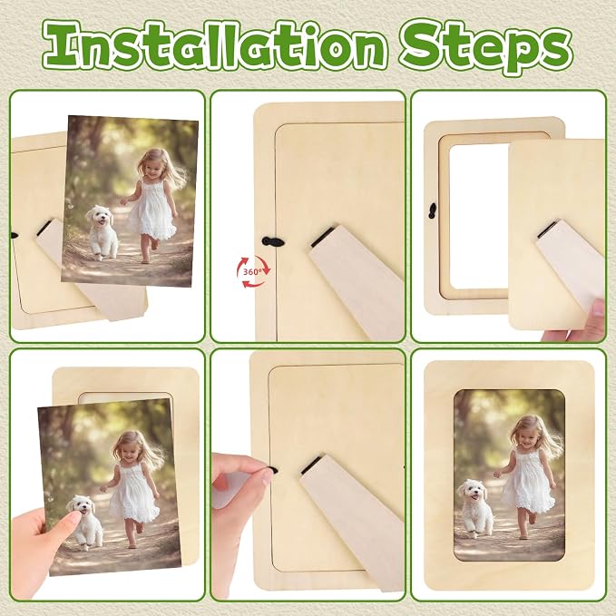 VOKOY 45 Pack Wooden Picture Frames - Image 6
