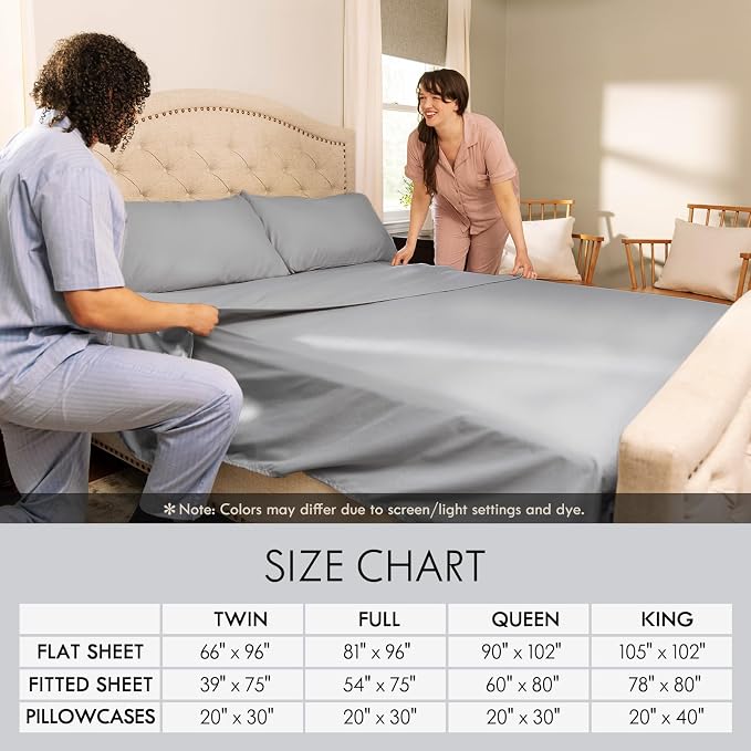 ClevaHome King Size Sheet Set - Image 7