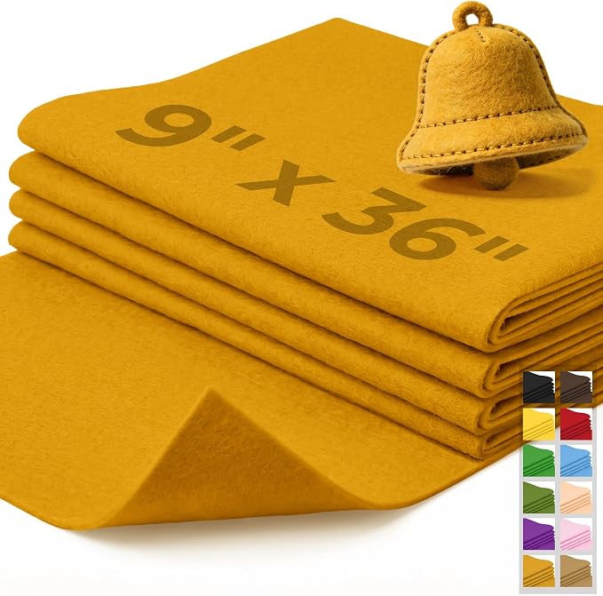 IONTACH 9" X 36" Soft Felt Sheets 1.6mm Thick | Acrylic Felt Fabric by IONTACH