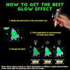 FansArriche Glow in the Dark Fabric Paint, 32 Colors x 20 ml Neon Paint | - Image 5