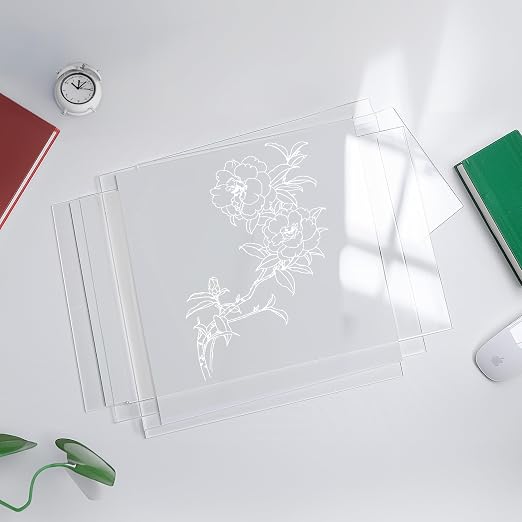 OMTech 10 Pack Clear Acrylic Sheets, 12x8 Inch Plexiglass Sheets - Image 8