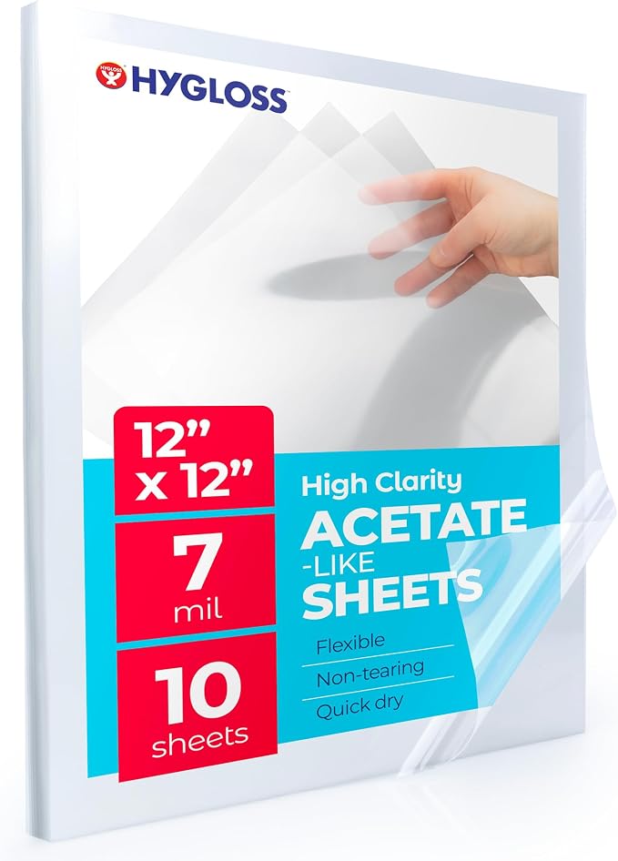 Hygloss 12" x 12" Acetate Paper by HyglossProductsInc
