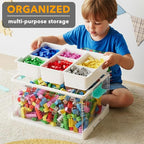 SpaceAid Craft Organizers and Storage - 24 QT Plastic Box Art Supply Storage - Image 2