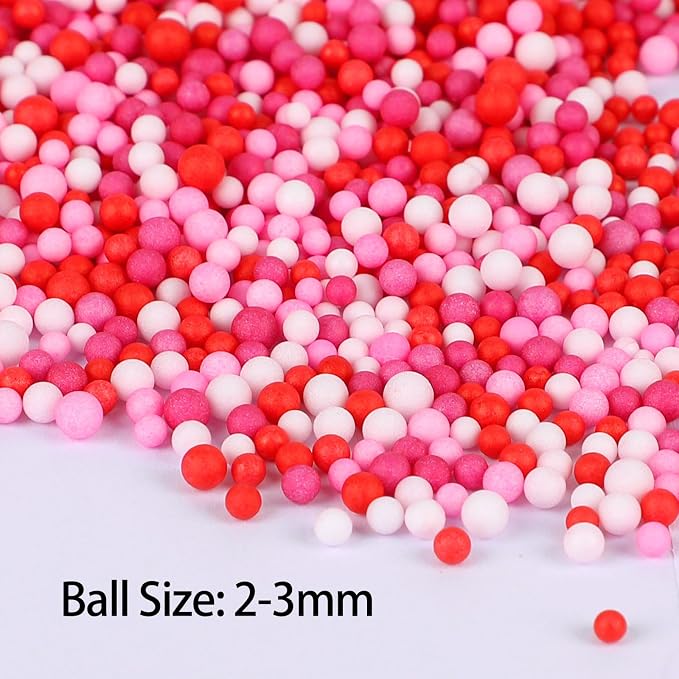 CCINEE 80000 Pieces Foam Balls Slime Supplies Colorful Foam Beads 2-3mm - Image 3