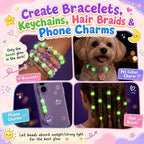 6 Boxes Bracelet Making Kit Pony Beads, 6x9mm Kandi Rave & Hair Beads Set - Image 6