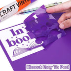 WRAPXPERT Purple Vinyl Permanent, Matte Adhesive Vinyl Roll - Image 5