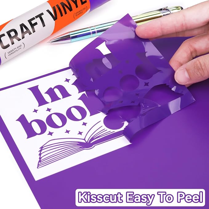 WRAPXPERT Purple Vinyl Permanent, Matte Adhesive Vinyl Roll - Image 5
