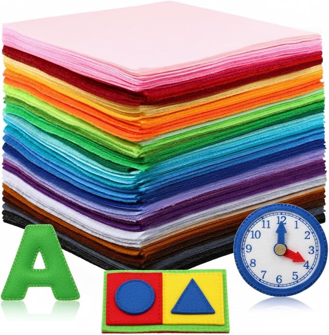 Moukeren 120 Pcs 12 x 12 Inch Felt Sheets Bulk by Moukeren