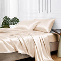MR&HM Satin Bed Sheets, King Size Sheets Set by MRHM