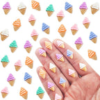 100 Pieces Colorful Tiny Ice Cream by HOMICO
