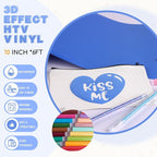 Tintnut Purple Blue Puff Heat Transfer Vinyl Roll, easy cut & weed, stretch - Image 2