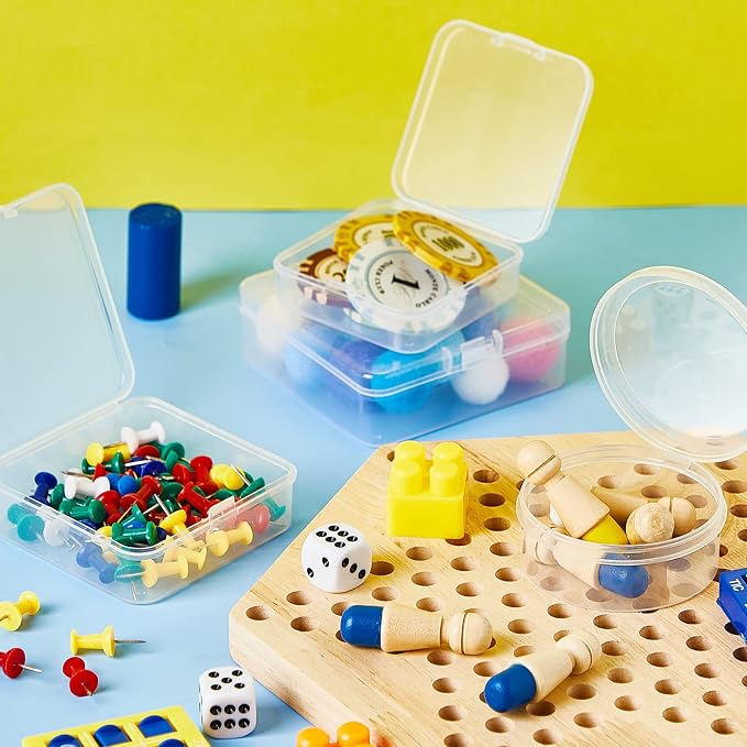 Taiyin 20 Pcs Clear Board Game Tokens Storage Containers Trays Clear Plastic - Image 6