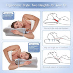 Cervical Neck Pillow, Memory Foam Pillows - Image 4