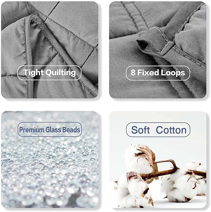 RJOP Weighted Blanket 10lbs 48"x72" Full Size - Image 4