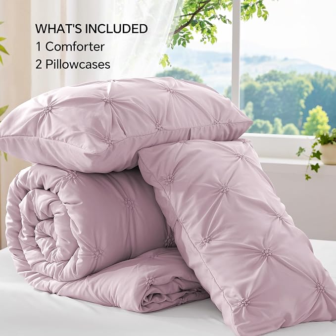 BEDELITE Light Purple Comforter Set Full - Image 7