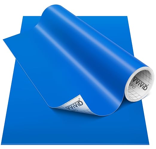 VViViD DECO65 Matte Pastel Gentian Blue Permanent Adhesive Craft Vinyl by VVIVIDVINYL