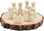 Natural Round Discs Rustic Wood Slices 5 Pcs 7-8 inch Unfinished Wood kit - Image 3