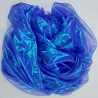 Royal Blue Iridescent Organza Fabric - Image 6
