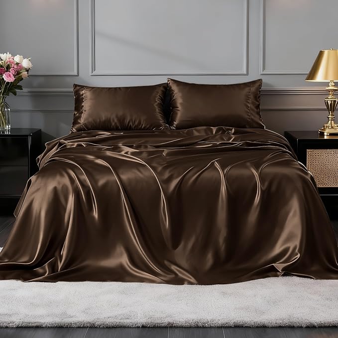 FreshCulture Satin Sheets Twin XL Bed Set - Image 2