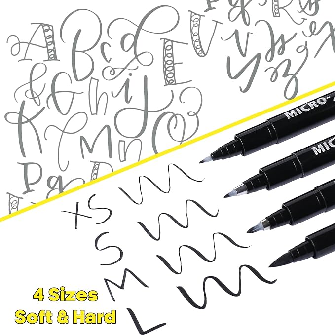 Dyvicl Hand Lettering Pens, Calligraphy Brush Pens Art Markers - Image 2