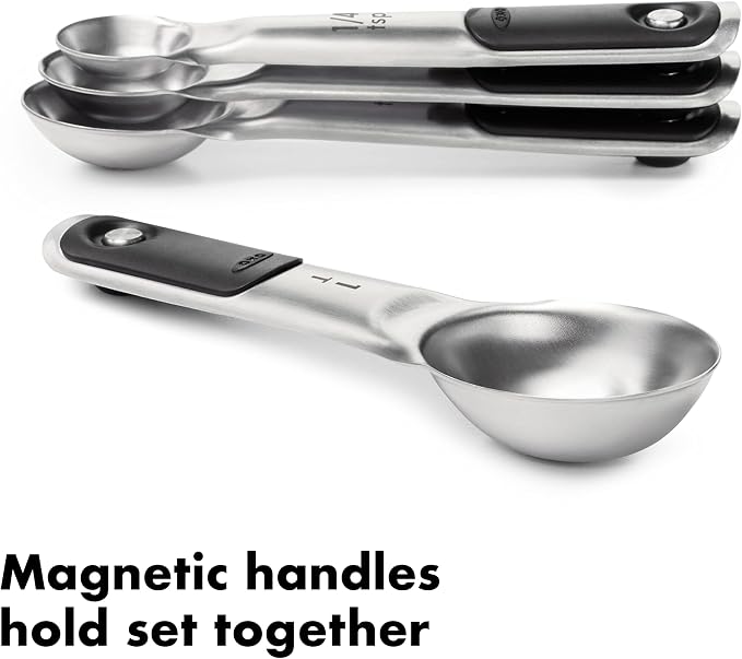 OXO Good Grips 4 Piece Stainless Steel Measuring Spoons - Image 7