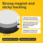 Peel-&-Stick Flexible Adhesive Magnets – 180 pcs Magnetic Dots - Image 2