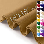 Felt Fabric Sheets 18" x 18" 1.6mm Soft Craft Felt Squares, Coffee | Soft by AblemeDeco