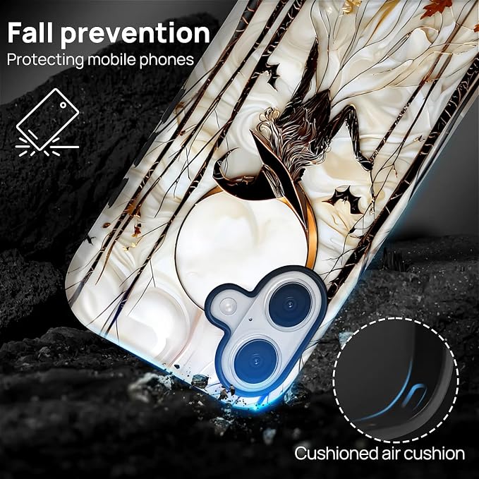 Case for iPhone 17, Scratch Resistant Hybrid Double Layer Hard Shell，Gothic - Image 6