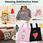 HTVRONT Sublimation HTV Sheets for Cotton Fabric - Image 6