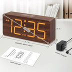 DreamSky Wooden Digital Alarm Clock - Image 6