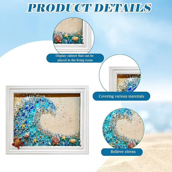 CIYOJA Sea Stained Glass Craft Kit: Wave Mosaic Kit - Image 3