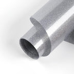 HTVRONT Silver Glitter Heat Transfer Vinyl, Iron on Vinyl by HTVRONT