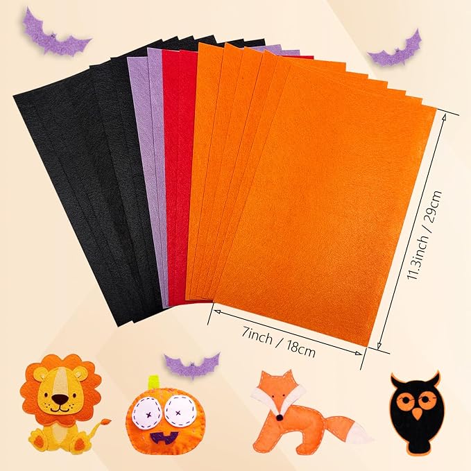 Jtnohx Felt for Crafts, Craft Felt Square for Sewing - Image 3