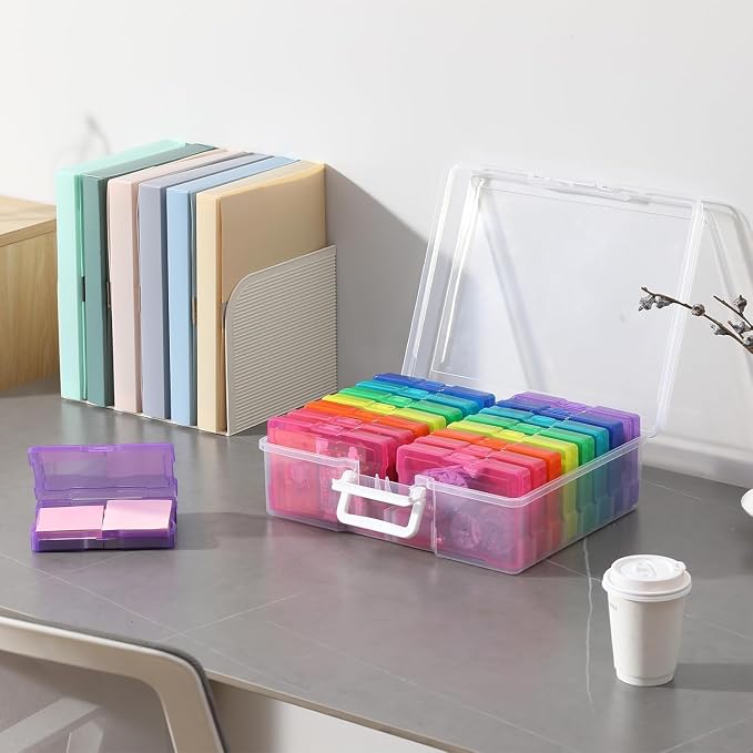 novelinks Photo Storage Box and 16 Inner 4" x 6" Photo Storage Containers | - Image 5