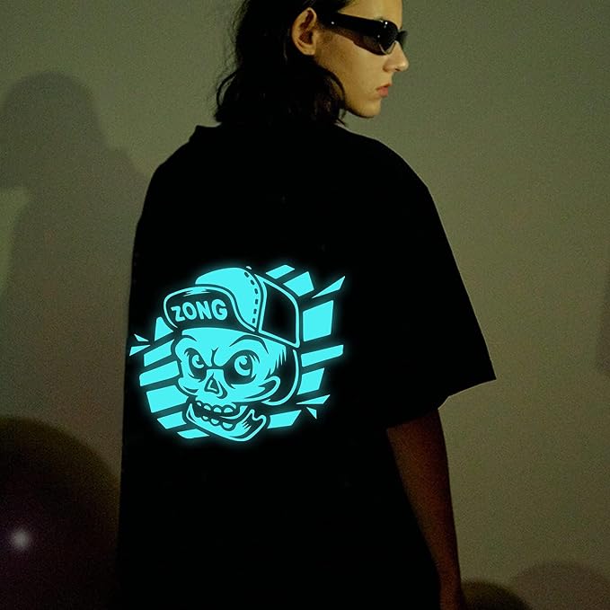 FUNKAKA Glow in The Dark Heat Transfer Vinyl Roll, Glow in The Dark HTV Vinyl - Image 6