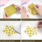 HTVRONT Heat Transfer Vinyl Gold HTV Rolls, HTV Vinyl - Image 6