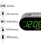 Sharp Digital Easy to Read Alarm Clock - Image 3