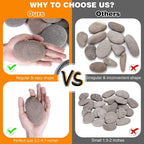River Rocks for Painting 35 Pcs Large 3.5-5 Inch Flat Smooth Painting Stones - Image 3