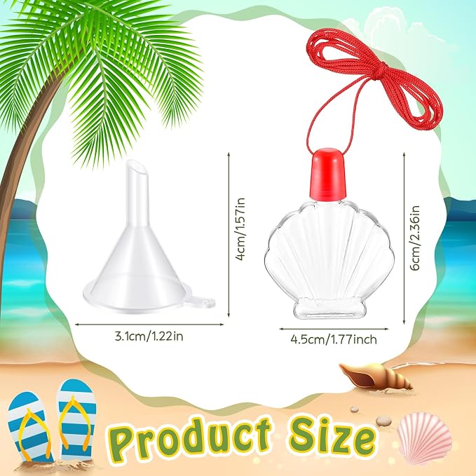 Sliner 180 Pcs Sand Art Kits Includes Shell Bottles, Colored Sand, Mini Funnels - Image 2