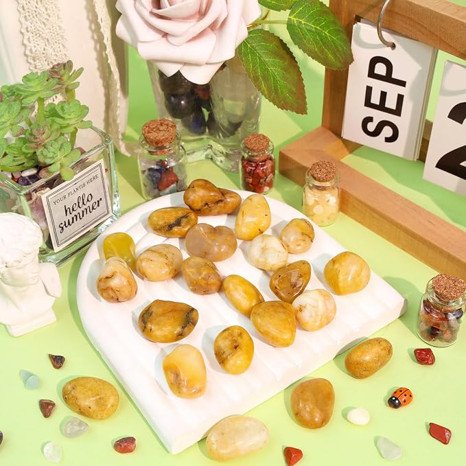 DUQGUHO Topaz Crystals Healing Crystal Stones Set Natural Crystals Bulk - Image 2