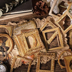 180 Pieces Vintage Scrapbook Picture Frame Cutouts Paper Stickers - Image 9