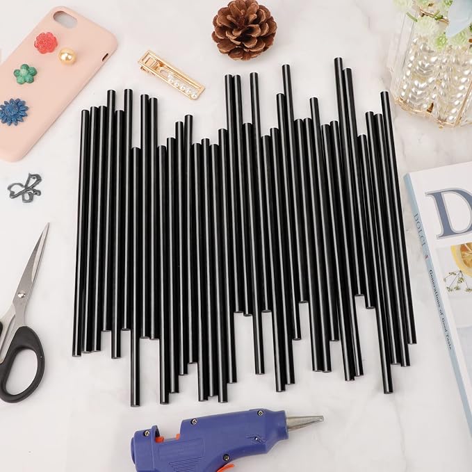 ENPOINT Black Hot Glue Sticks Mini, 7x200mm Long Hot Melt Glue Sticks - Image 7