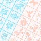 Augshy 56 Pack Flower Stencils for Wood, Butterfly & Bird Stencils for Wall & - Image 6