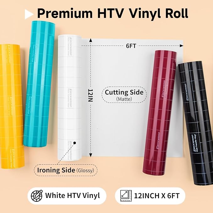TECKWRAP Heat Transfer Vinyl for T-Shirts, 50+ Washes, REACH Certified & Dryer - Image 2