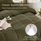 JOLLYVOGUE Twin Comforter Set, Ultra-Soft Bed in a Bag Twin Size 5 Pieces - Image 3