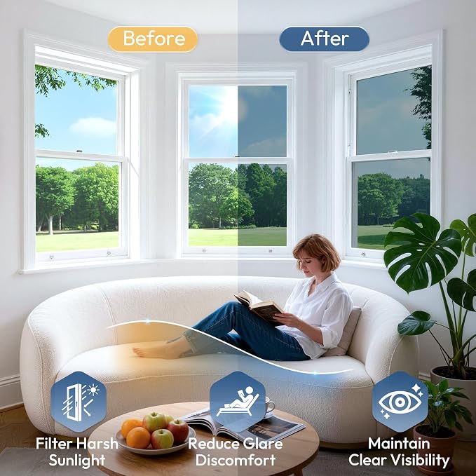 rabbitgoo One Way Privacy Window Film Window Tint - Image 4
