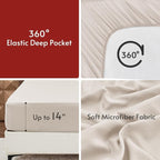MUXHOMO 7 Pieces Full Comforter Set, Reversible Bed in a Bag Full Size - Image 7