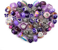 Aipridy European Large Hole Beads, Colorful Glass Charm Beads Set by AIPRIDY